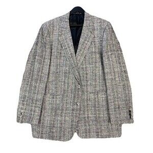 VINTAGE Robert Alexander Mens Silk Blazer Sport Coat Casual Size 42R Suit Retro